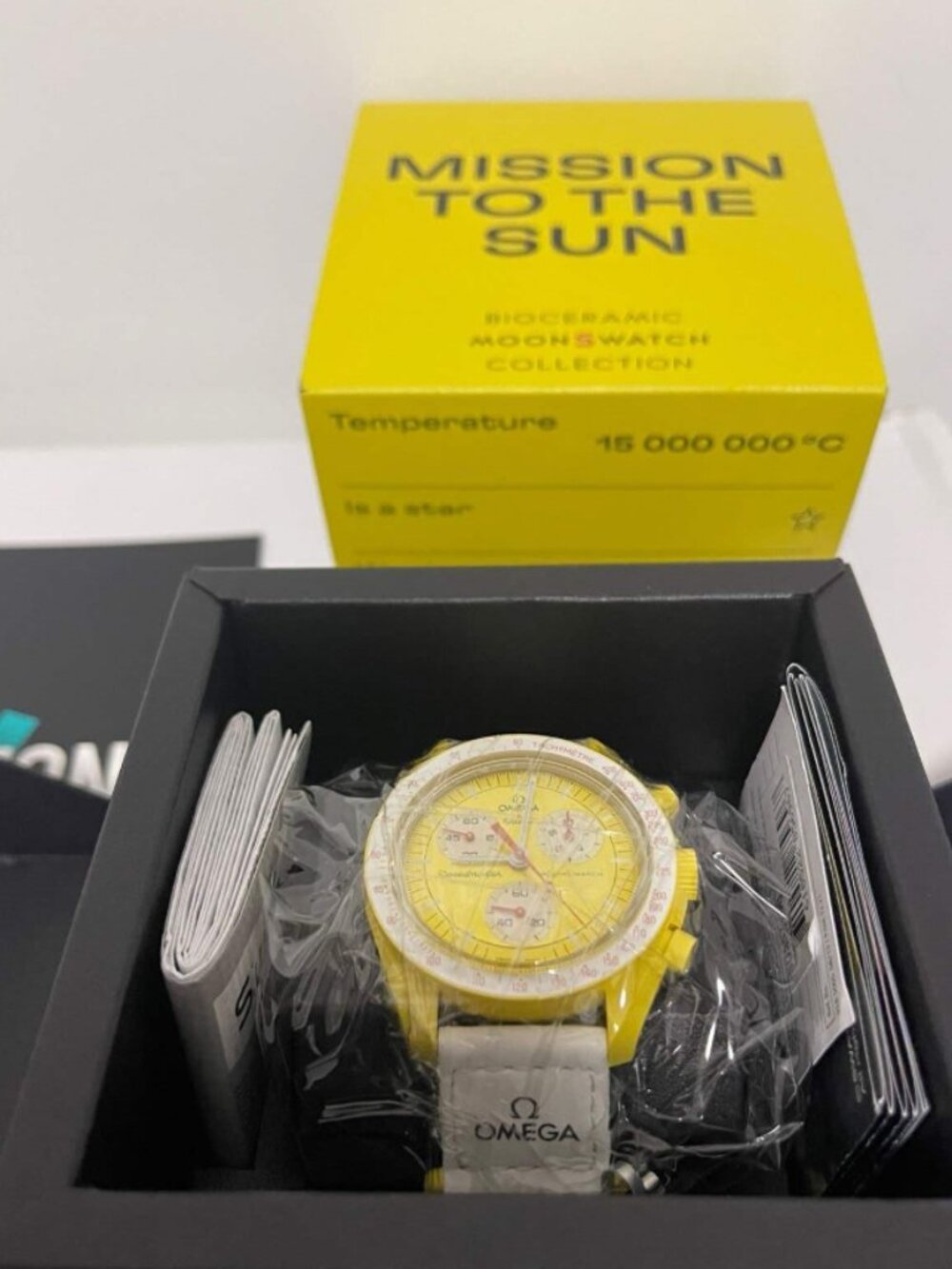 New Authentic OMEGA X Swatch Speedmaster Mission to the Sun Quartz Moonswatch